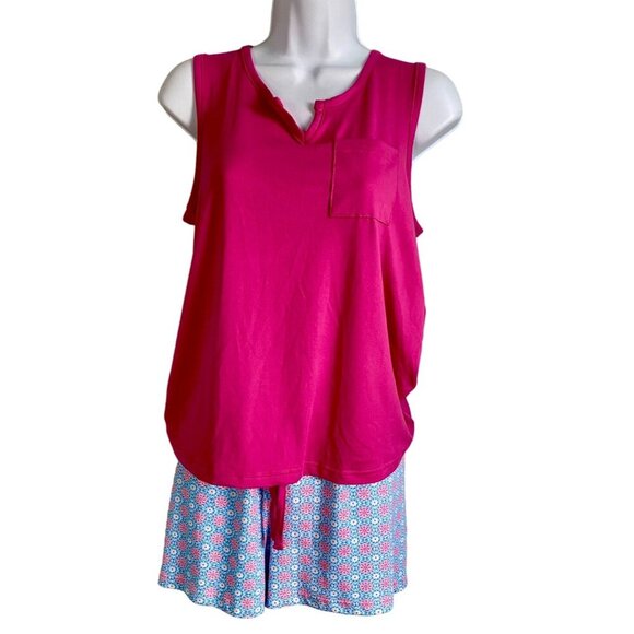 Ink+Ivy Womens Sleepwear Set Women's Small Pink Tank Floral Shorts NEW - Picture 7 of 13